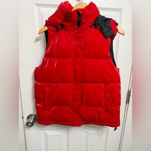 Forever 21 Kids Bright Red Puffer Vest